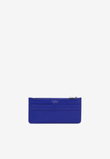 Gancini Zipped Leather Cardholder