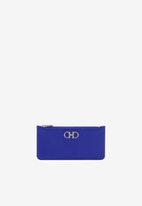 Gancini Zipped Leather Cardholder