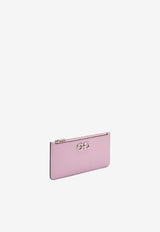 Gancini Zipped Leather Cardholder