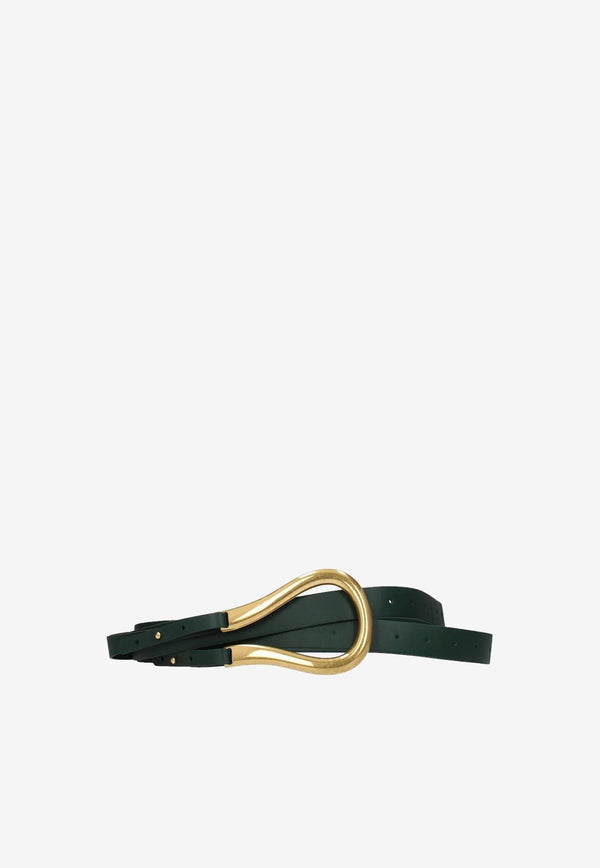 Horseshoe Leather Belt