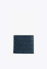 Bi-Fold Intrecciato Wallet in Calf Leather