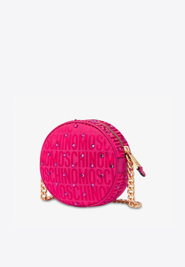 All-Over Jacquard Rounded Crossbody Bag