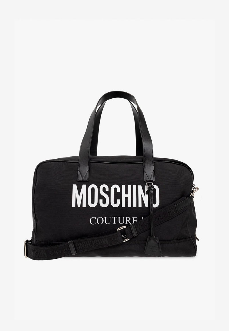 Logo Print Duffel Bag