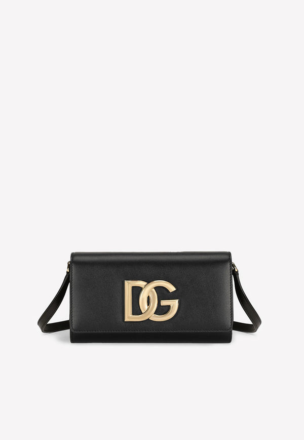 DG Logo Clutch Bag in Calf Leather