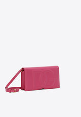 DG Logo Calf Leather Clutch