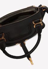 Small Marcie Top Handle Bag in Grained Leather