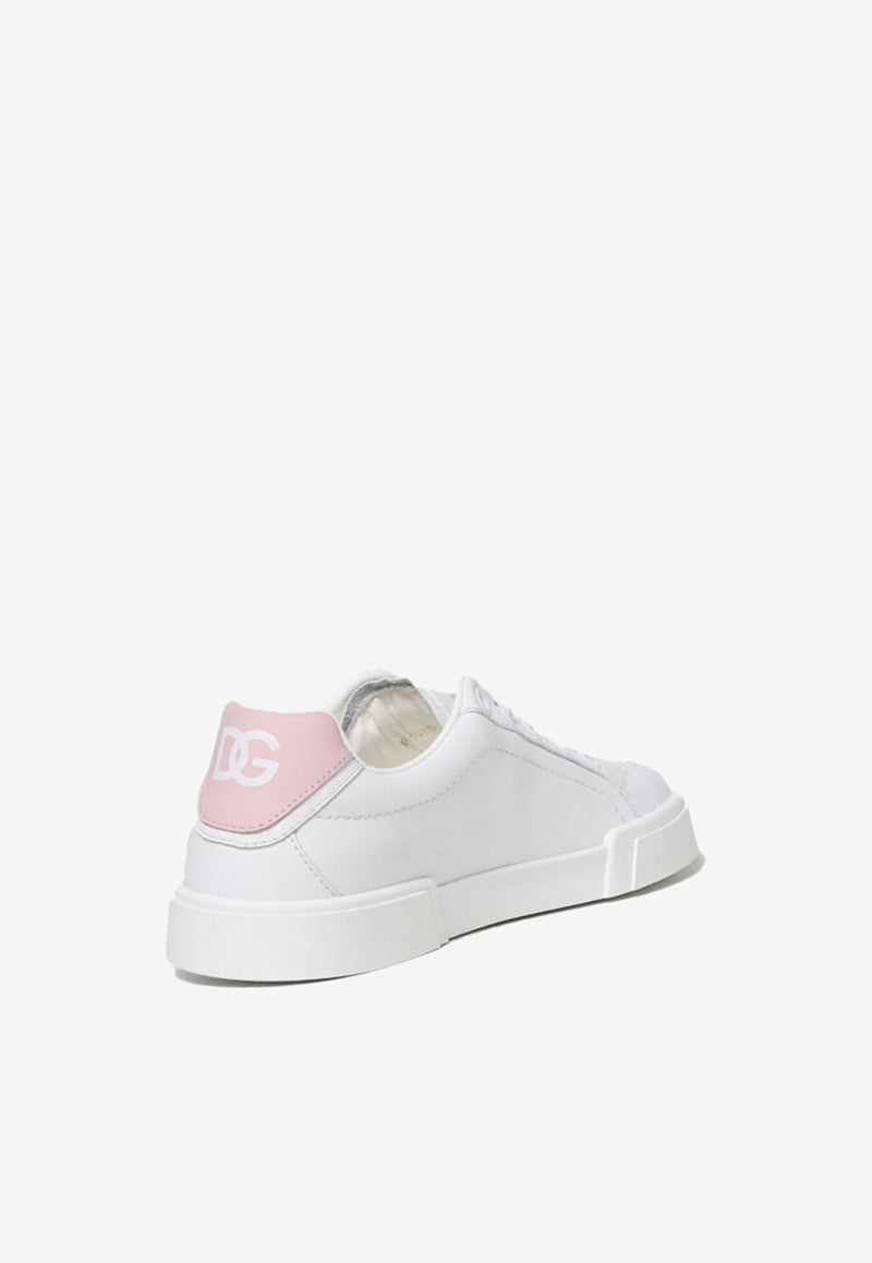 Girls DG Low-Top Leather Sneakers