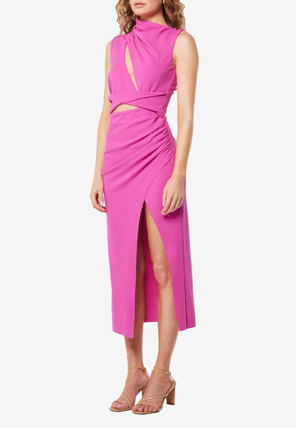 Figment Midi Dress with Cut-Outs