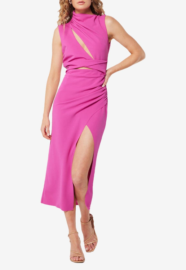 Figment Midi Dress with Cut-Outs