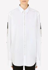 Crystal-Embellished Cotton Shirt