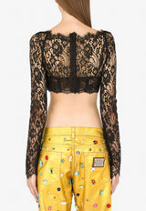 Lace Corset Cropped Top