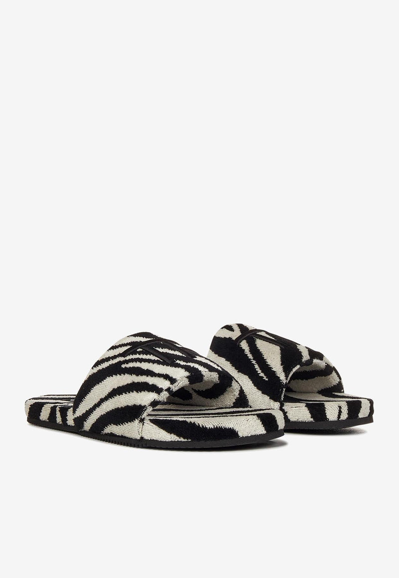 Zebra Print Slippers