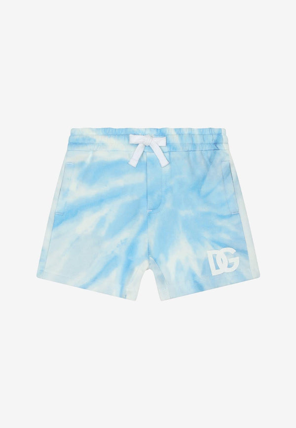 Baby Boys Tie-Dye Logo Shorts