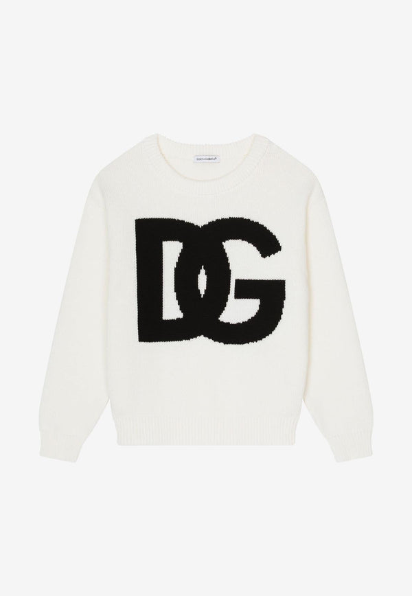 Boys Knitted DG Logo Sweater