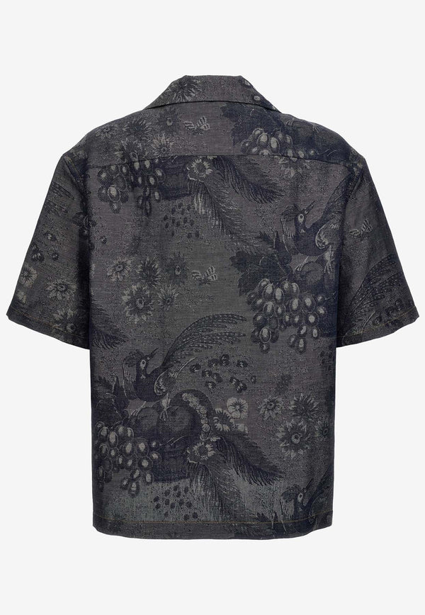 Floral Print Short-Sleeved Shirt