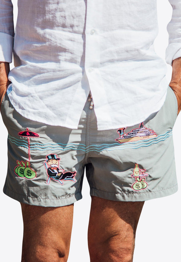Pampelonne Embroidered Swim Shorts