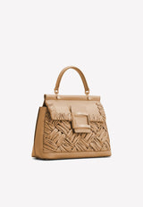 Viv' Cabas Foulard Lacquered Buckle Bag in Soft Leather