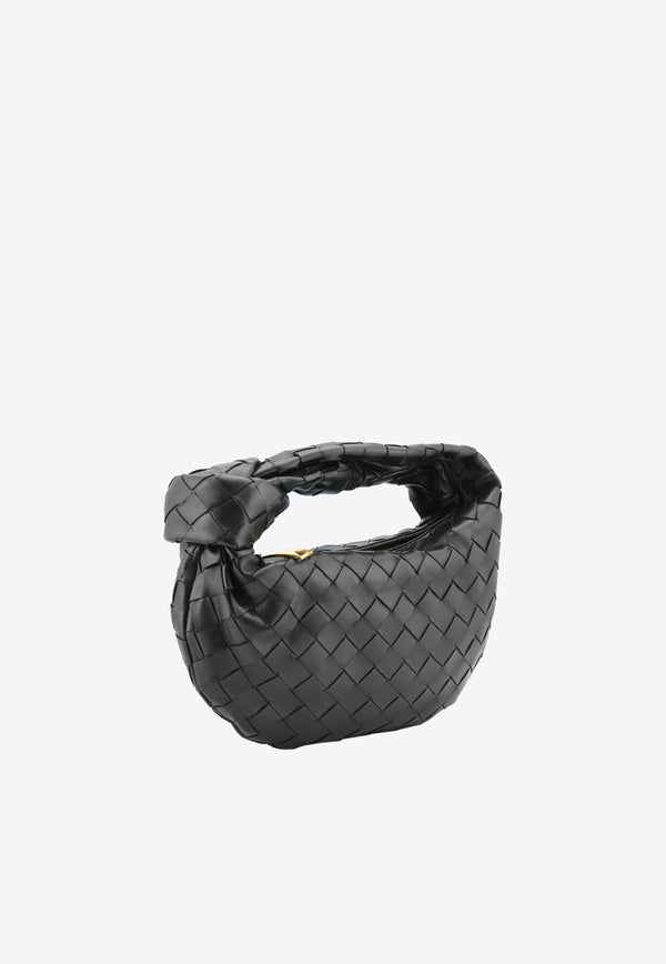 Mini Jodie Top Handle Bag in Intrecciato Leather
