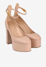 Tan-Go 120 Patent Leather Platform Pumps