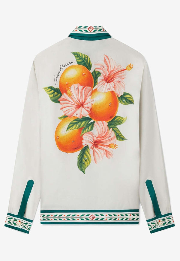Oranges En Fleur Long-Sleeved Shirt