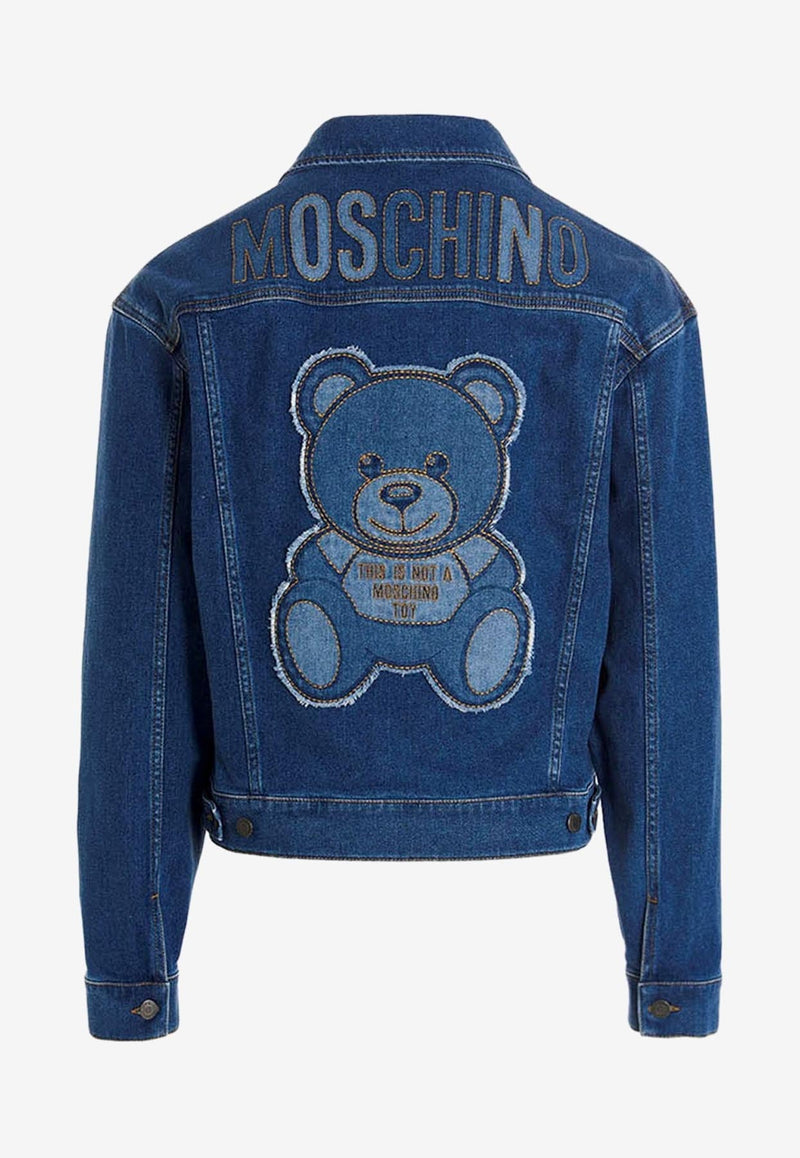 Logo Embroidered Denim Jacket