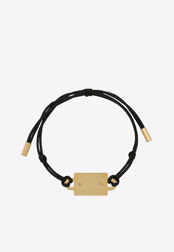 Logo Plate Cord Bracelet